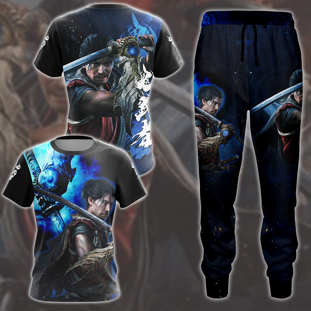 Onimusha: Way of the Sword Video Game All Over Printed T-shirt Tank Top Zip Hoodie Pullover Hoodie Hawaiian Shirt Beach Shorts Joggers