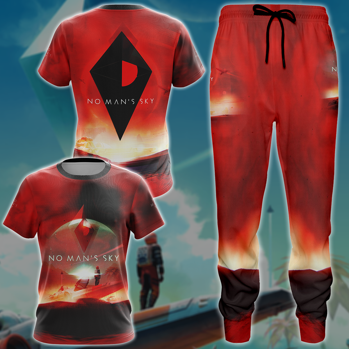 No Man's Sky Video Game 3D All Over Printed T-shirt Tank Top Zip Hoodie Pullover Hoodie Hawaiian Shirt Beach Shorts Jogger
