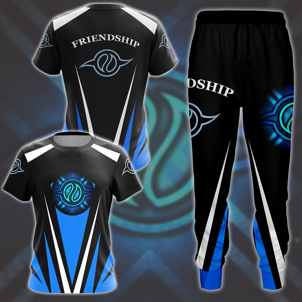 Digimon Crest Of Friendship Video Game All Over Printed T-shirt Tank Top Zip Hoodie Pullover Hoodie Hawaiian Shirt Beach Shorts Joggers