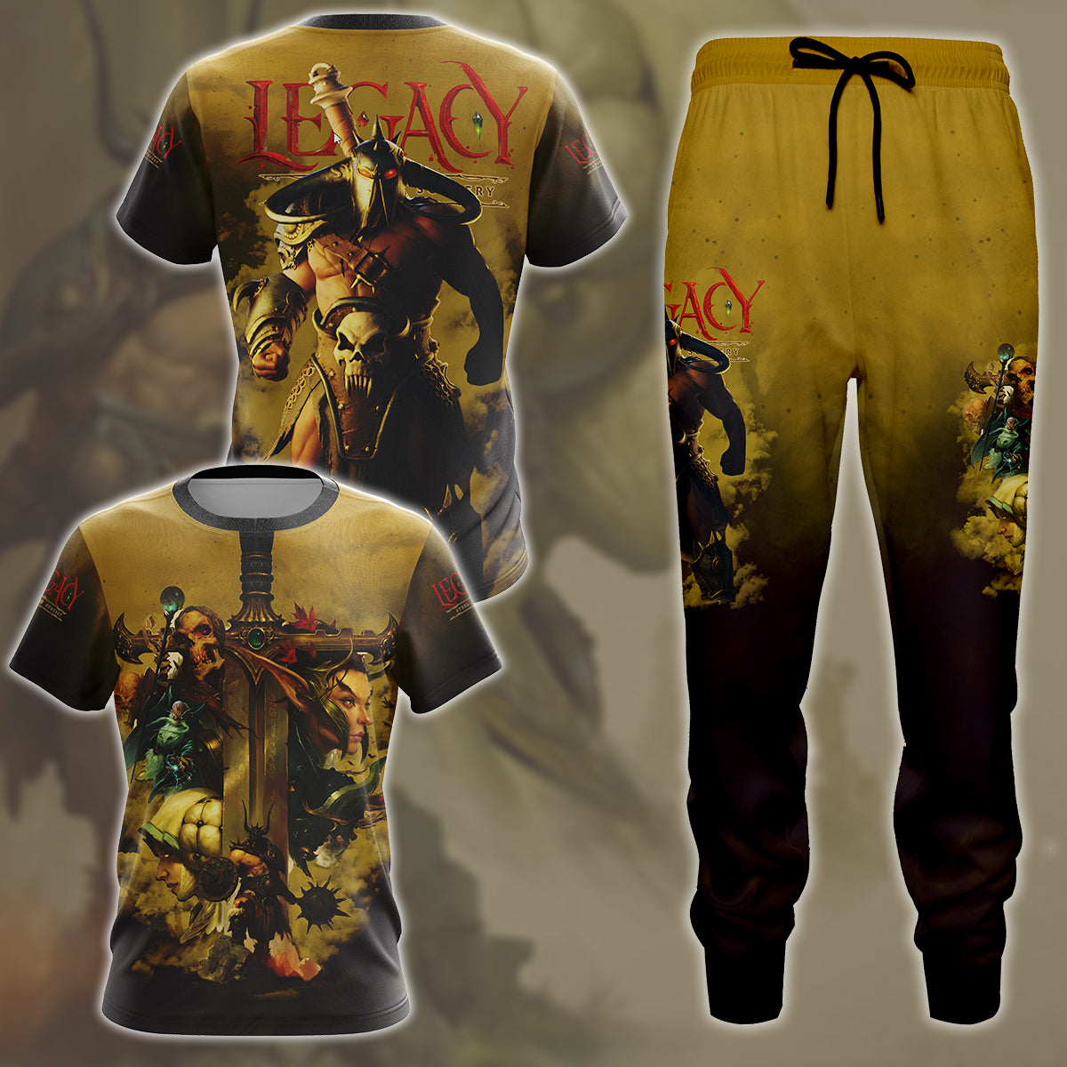 Legacy: Steel & Sorcery Video Game All Over Printed T-shirt