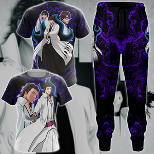 Bleach Sousuke Aizen Anime Manga 3D All Over Print T-shirt Tank Top Zip Hoodie Pullover Hoodie Hawaiian Shirt Beach Shorts Jogger   