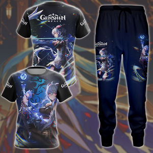 Genshin Impact Ganyu Video Game All Over Printed T-shirt Tank Top Zip Hoodie Pullover Hoodie Hawaiian Shirt Beach Shorts Joggers   