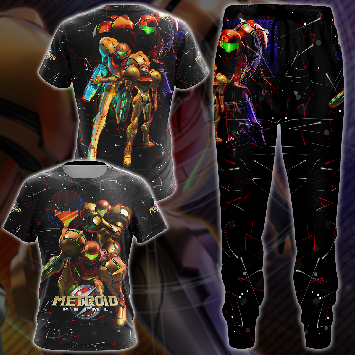 Metroid Prime Remastered Video Game 3D All Over Printed T-shirt Tank Top Zip Hoodie Pullover Hoodie Hawaiian Shirt Beach Shorts Jogger