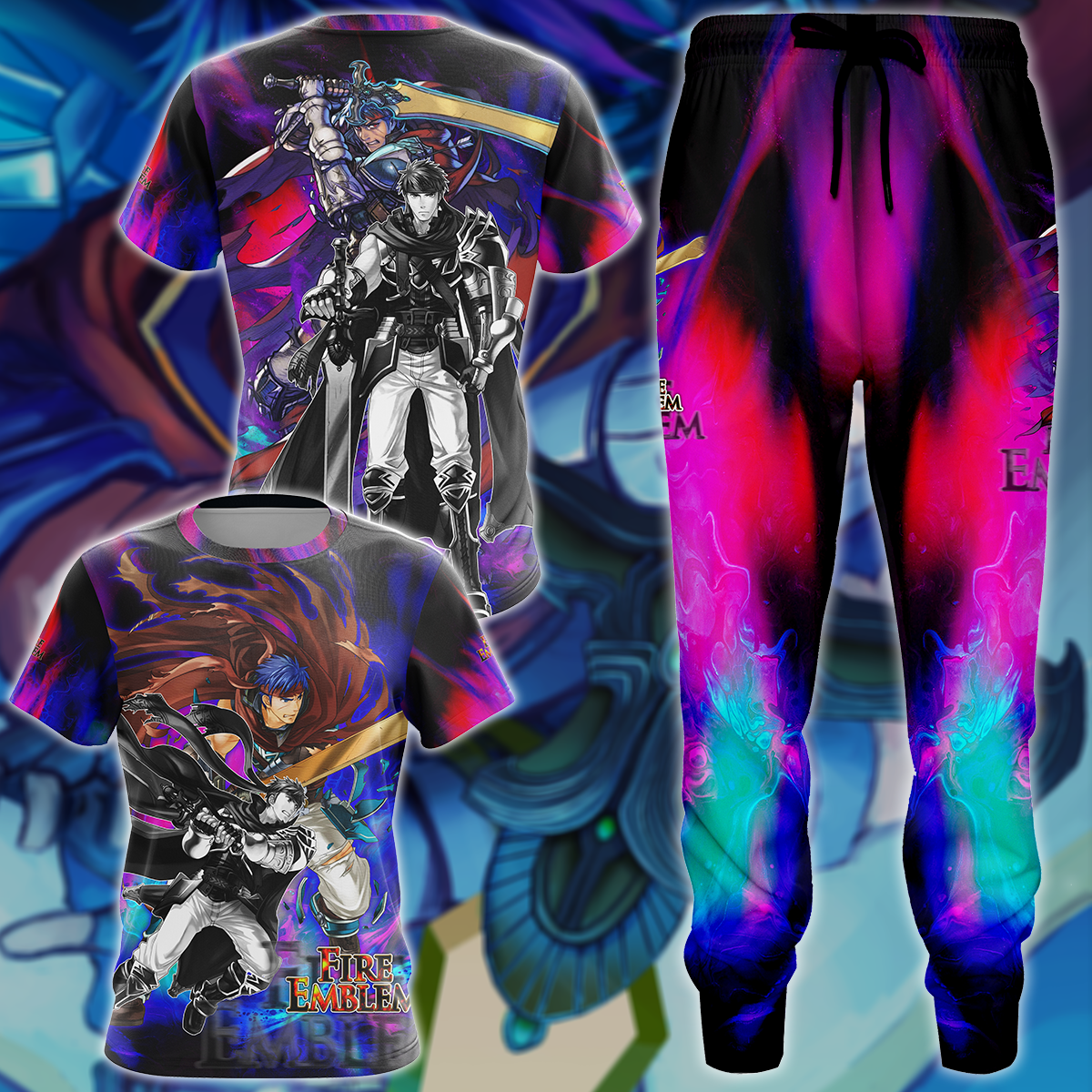 Fire Emblem: Path of Radiance - Ike Video Game 3D All Over Print T-shirt Tank Top Zip Hoodie Pullover Hoodie Hawaiian Shirt Beach Shorts Jogger