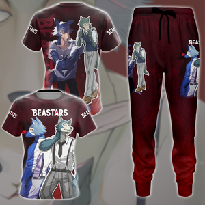 BEASTARS Anime All Over Printed T-shirt Tank Top Zip Hoodie Pullover Hoodie Hawaiian Shirt Beach Shorts Joggers   