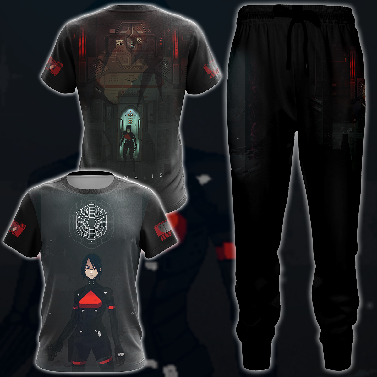 Signalis Video Game 3D All Over Printed T-shirt Tank Top Zip Hoodie Pullover Hoodie Hawaiian Shirt Beach Shorts Jogger