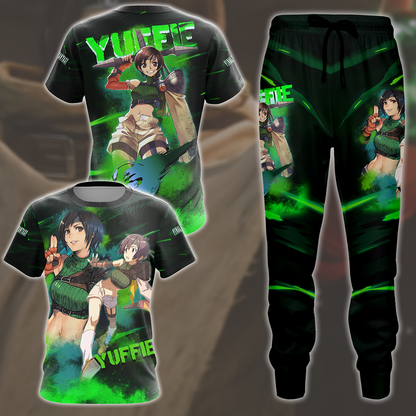 Final Fantasy VII Rebirth Yuffie Kisaragi Video Game All Over Printed T-shirt Tank Top Zip Hoodie Pullover Hoodie Hawaiian Shirt Beach Shorts Joggers