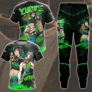 Final Fantasy VII Rebirth Yuffie Kisaragi Video Game All Over Printed T-shirt Tank Top Zip Hoodie Pullover Hoodie Hawaiian Shirt Beach Shorts Joggers   