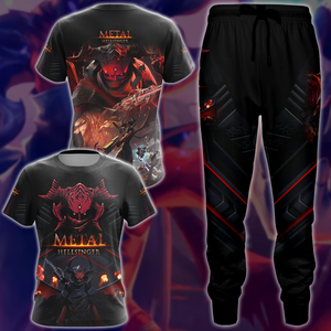 Metal: Hellsinger Video Game 3D All Over Print T-shirt Tank Top Zip Hoodie Pullover Hoodie Hawaiian Shirt Beach Shorts Jogger   