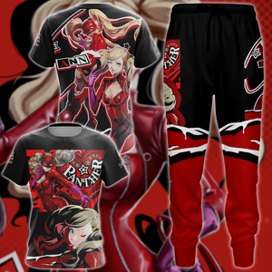 Persona 5 Strikers Ann Takamaki Video Game 3D All Over Print T-shirt Tank Top Zip Hoodie Pullover Hoodie Hawaiian Shirt Beach Shorts Jogger   