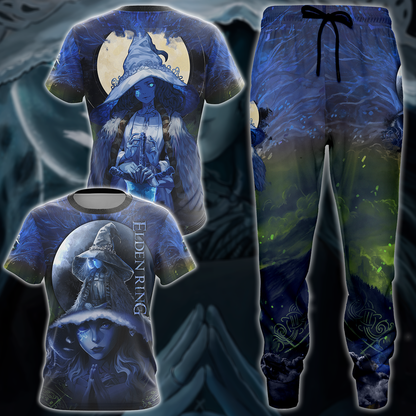 Elden Ring Ranni The Witch (Renna) Video Game 3D All Over Print T-shirt Tank Top Zip Hoodie Pullover Hoodie Hawaiian Shirt Beach Shorts Jogger