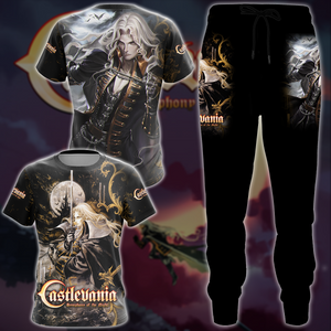 Castlevania: Symphony of the Night Video Game 3D All Over Printed T-shirt Tank Top Zip Hoodie Pullover Hoodie Hawaiian Shirt Beach Shorts Joggers   