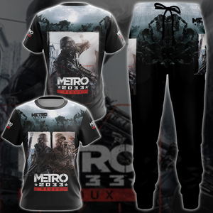 Metro 2033 Redux Video Game 3D All Over Printed T-shirt Tank Top Zip Hoodie Pullover Hoodie Hawaiian Shirt Beach Shorts Jogger   