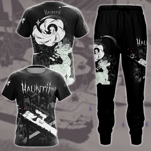 Hauntii Video Game All Over Printed T-shirt Tank Top Zip Hoodie Pullover Hoodie Hawaiian Shirt Beach Shorts Joggers