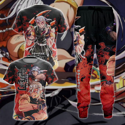 Kimetsu No Yaiba ss2: Yuukaku-hen Uzui Tengen 3D All Over Print T-shirt Tank Top Zip Hoodie Pullover Hoodie Hawaiian Shirt Beach Shorts Jogger