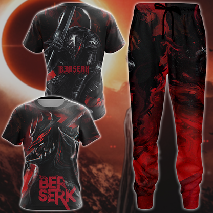 Berserk Manga All Over Print T-shirt Tank Top Zip Hoodie Pullover Hoodie Hawaiian Shirt Beach Shorts Jogger