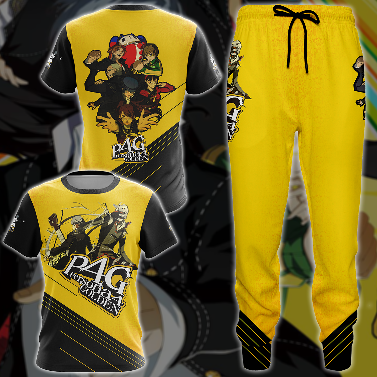 Persona 4 Golden Video Game 3D All Over Printed T-shirt Tank Top Zip Hoodie Pullover Hoodie Hawaiian Shirt Beach Shorts Jogger