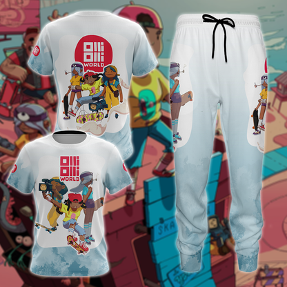 OlliOlli World 3D All Over Print T-shirt Tank Top Zip Hoodie Pullover Hoodie Hawaiian Shirt Beach Shorts Jogger