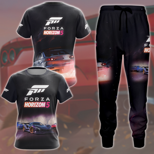 Forza Horizon 5 Video Game All Over Printed T-shirt Tank Top Zip Hoodie Pullover Hoodie Hawaiian Shirt Beach Shorts Joggers   