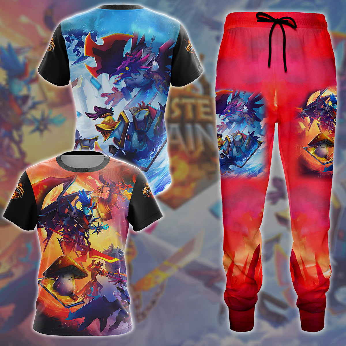 Monster Train 2 Video Game All Over Printed T-shirt Tank Top Zip Hoodie Pullover Hoodie Hawaiian Shirt Beach Shorts Joggers