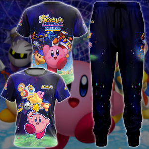 Kirby's Return to Dream Land Deluxe Video Game 3D All Over Printed T-shirt Tank Top Zip Hoodie Pullover Hoodie Hawaiian Shirt Beach Shorts Jogger   