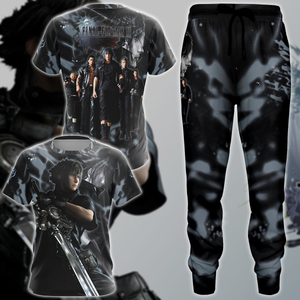 Final Fantasy XV Video Game 3D All Over Print T-shirt Tank Top Zip Hoodie Pullover Hoodie Hawaiian Shirt Beach Shorts Jogger   