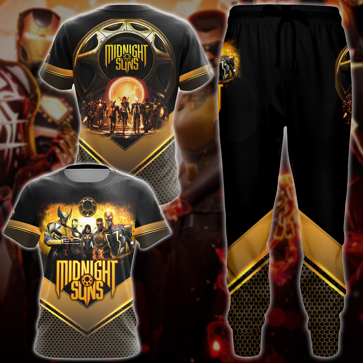 Midnight Suns Video Game 3D All Over Printed T-shirt Tank Top Zip Hoodie Pullover Hoodie Hawaiian Shirt Beach Shorts Jogger