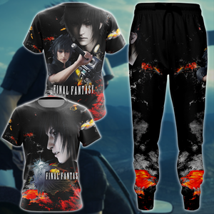 Final Fantasy XV Noctis Video Game 3D All Over Print T-shirt Tank Top Zip Hoodie Pullover Hoodie Hawaiian Shirt Beach Shorts Jogger   