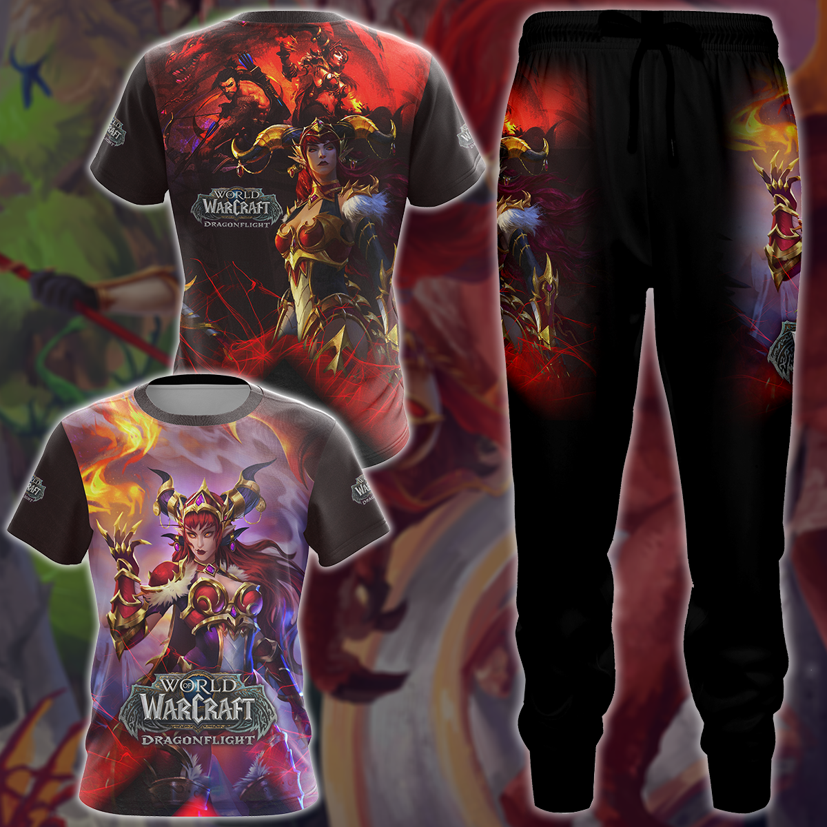 World of Warcraft: Dragonflight Video Game 3D All Over Printed T-shirt Tank Top Zip Hoodie Pullover Hoodie Hawaiian Shirt Beach Shorts Jogger