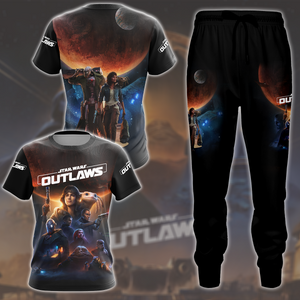 Star Wars Outlaws Video Game All Over Printed T-shirt Tank Top Zip Hoodie Pullover Hoodie Hawaiian Shirt Beach Shorts Joggers   