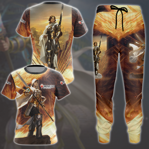 Magic: The Gathering Elspeth Tirel Video Game All Over Printed T-shirt Tank Top Zip Hoodie Pullover Hoodie Hawaiian Shirt Beach Shorts Joggers   