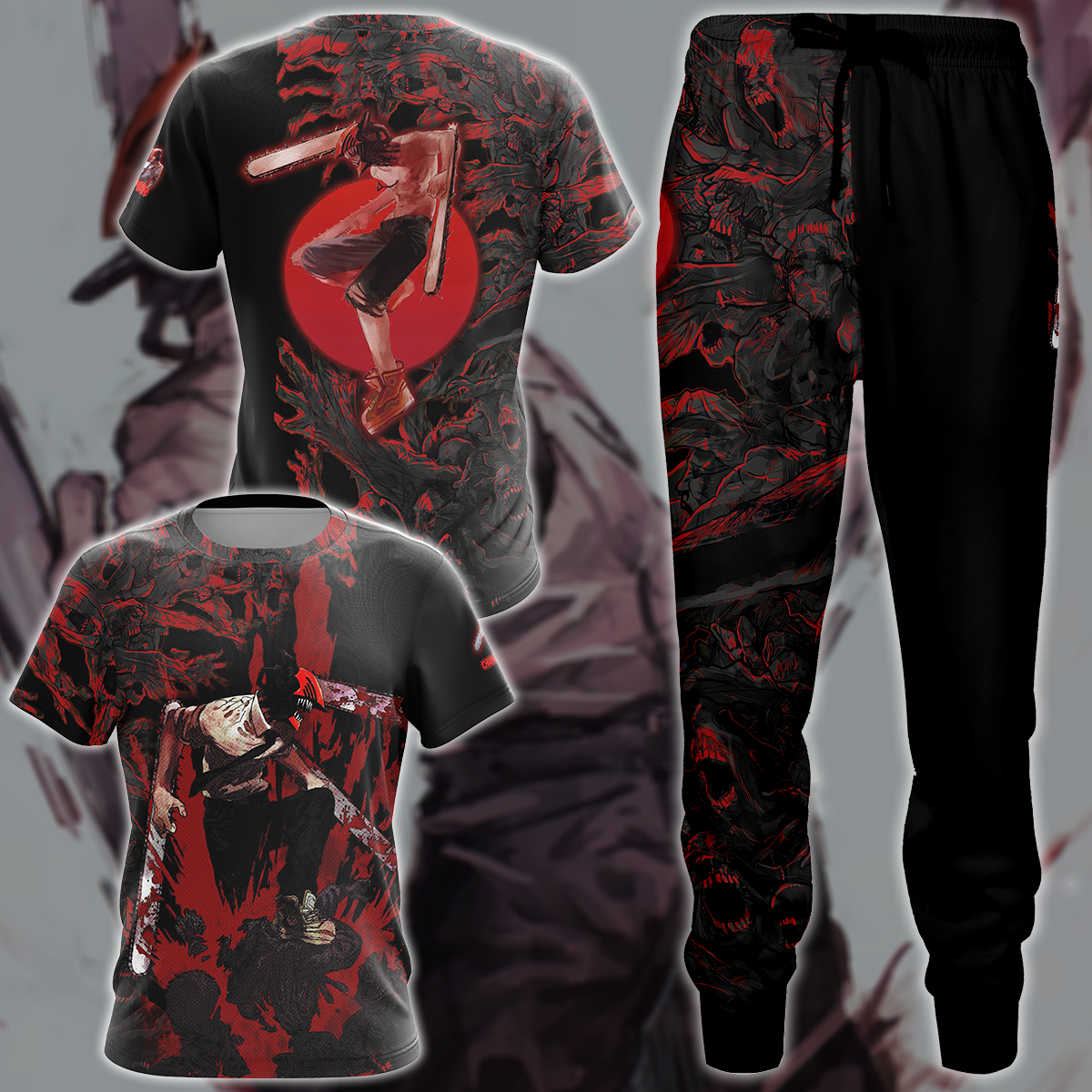 Chainsaw Man Anime Anime Manga 3D All Over Printed T-shirt Tank Top Zip Hoodie Pullover Hoodie Hawaiian Shirt Beach Shorts Jogger