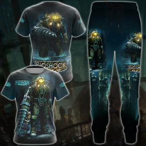 BioShock Video Game All Over Printed T-shirt Tank Top Zip Hoodie Pullover Hoodie Hawaiian Shirt Beach Shorts Joggers   