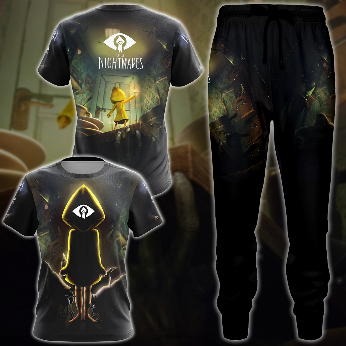 Little Nightmares Video Game 3D All Over Printed T-shirt Tank Top Zip Hoodie Pullover Hoodie Hawaiian Shirt Beach Shorts Jogger