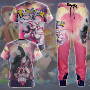 Pokemon Shining Pearl Video Game All Over Printed T-shirt Tank Top Zip Hoodie Pullover Hoodie Hawaiian Shirt Beach Shorts Joggers   