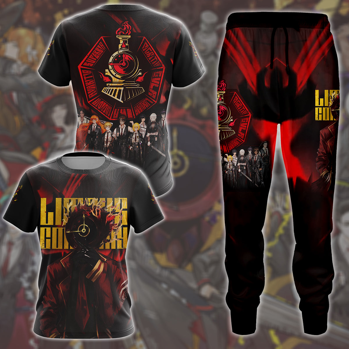 Limbus Company Video Game All Over Printed T-shirt Tank Top Zip Hoodie Pullover Hoodie Hawaiian Shirt Beach Shorts Joggers