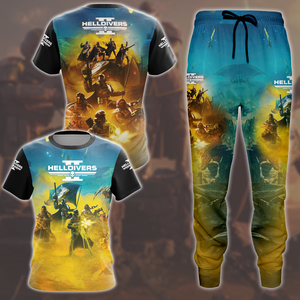 Helldivers 2 Video Game All Over Printed T-shirt Tank Top Zip Hoodie Pullover Hoodie Hawaiian Shirt Beach Shorts Joggers   