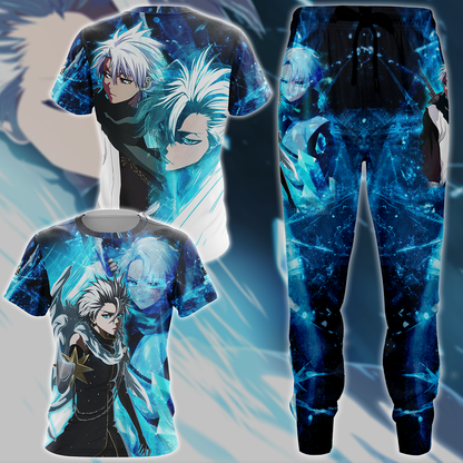 Bleach Toshiro Hitsugaya Anime Manga 3D All Over Print T-shirt Tank Top Zip Hoodie Pullover Hoodie Hawaiian Shirt Beach Shorts Jogger