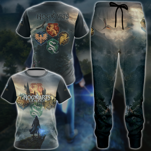 Hogwarts Legacy Video Game 3D All Over Printed T-shirt Tank Top Zip Hoodie Pullover Hoodie Hawaiian Shirt Beach Shorts Jogger   