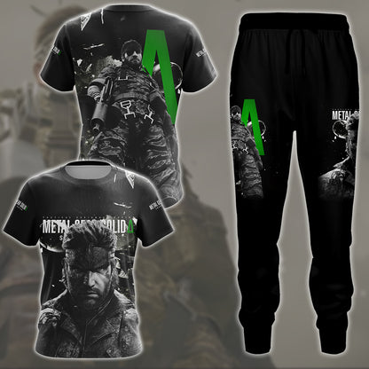 Metal Gear Solid: Snake Eater Video Game All Over Printed T-shirt Tank Top Zip Hoodie Pullover Hoodie Hawaiian Shirt Beach Shorts Joggers