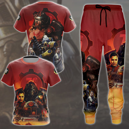 Fallout 76 Video Game All Over Printed T-shirt Tank Top Zip Hoodie Pullover Hoodie Hawaiian Shirt Beach Shorts Joggers