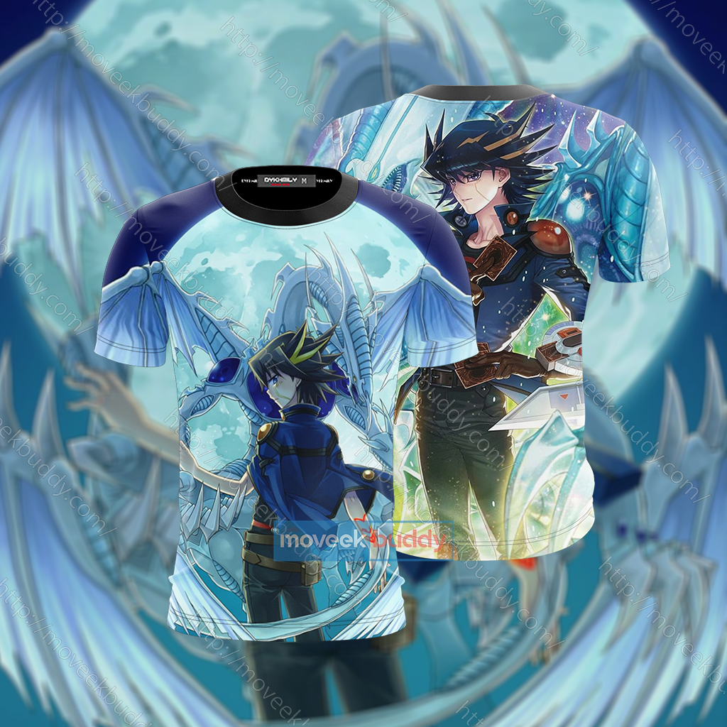 Yu-Gi-Oh! Yusei Fudo and Stardust Dragon 3D T-shirt   