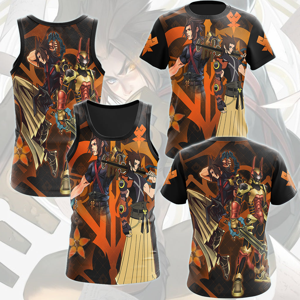 Kingdom Hearts Terra Video Game All Over Printed T-shirt Tank Top Zip Hoodie Pullover Hoodie Hawaiian Shirt Beach Shorts Joggers