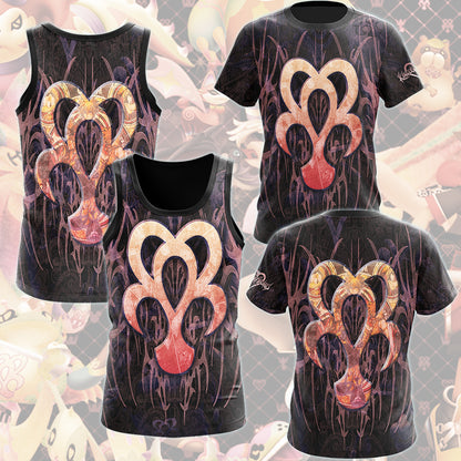 Kingdom Hearts Symbols Dream Eater Spirit Video Game All Over Printed T-shirt Tank Top Zip Hoodie Pullover Hoodie Hawaiian Shirt Beach Shorts Joggers