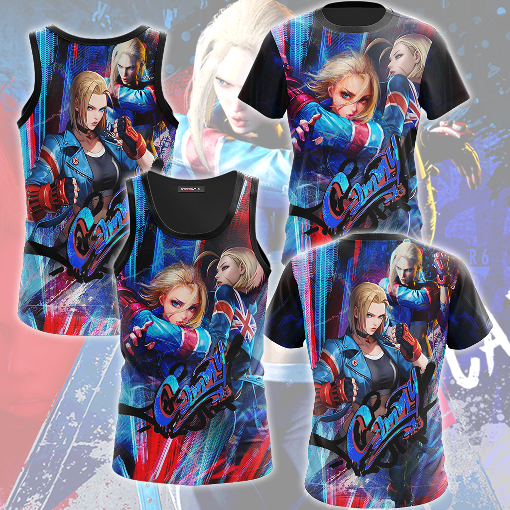 Street Fighter 6 Cammy Video Game All Over Printed T-shirt Tank Top Zip Hoodie Pullover Hoodie Hawaiian Shirt Beach Shorts Joggers