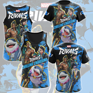 Marvel Rivals - Chilling Charisma Video Game All Over Printed T-shirt Tank Top Zip Hoodie Pullover Hoodie Hawaiian Shirt Beach Shorts Joggers   