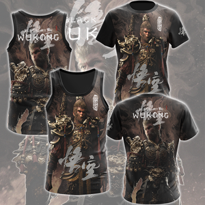 Black Myth: Wukong Video Game All Over Printed T-shirt Tank Top Zip Hoodie Pullover Hoodie Hawaiian Shirt Beach Shorts Joggers   