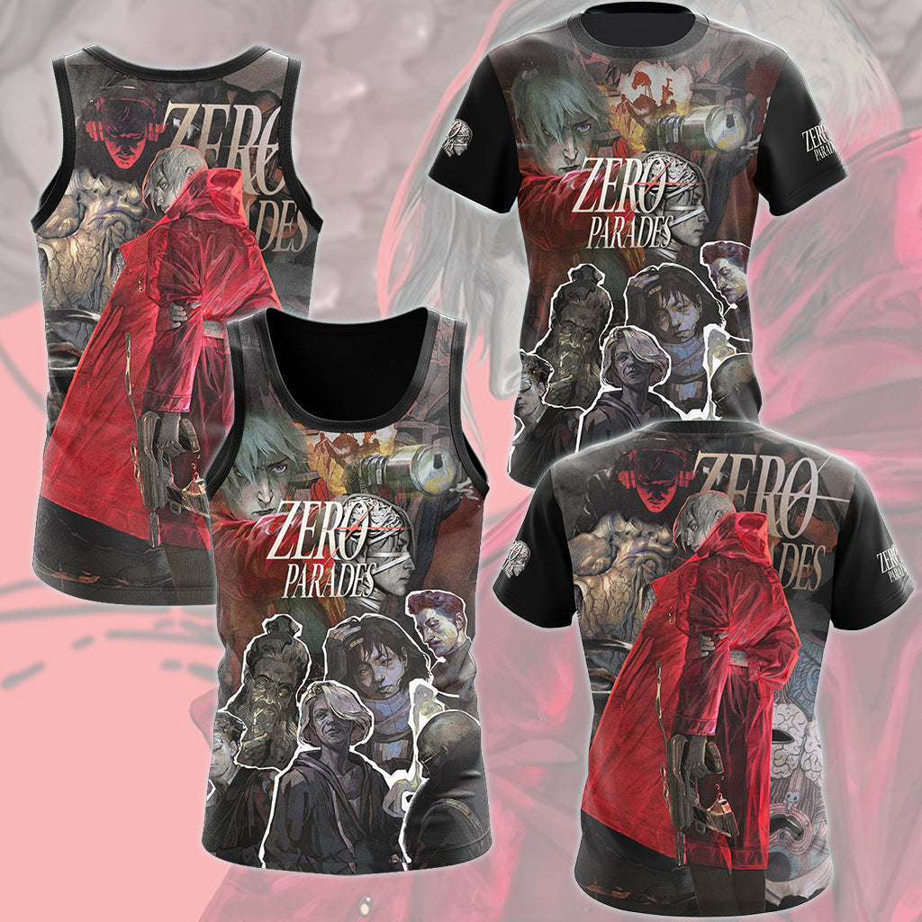 Zero Parades: For Dead Spies Video Game All Over Printed T-shirt Tank Top Zip Hoodie Pullover Hoodie Hawaiian Shirt Beach Shorts Joggers