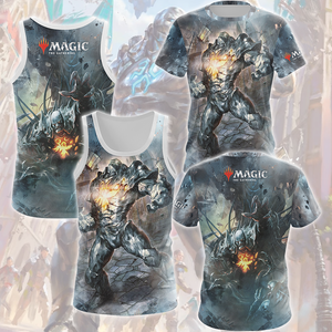 Magic: The Gathering Karn The Silver Golem Video Game All Over Printed T-shirt Tank Top Zip Hoodie Pullover Hoodie Hawaiian Shirt Beach Shorts Joggers   