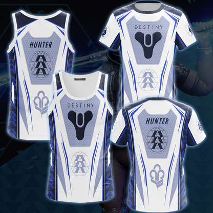 Destiny Hunter Video Game All Over Printed T-shirt Tank Top Zip Hoodie Pullover Hoodie Hawaiian Shirt Beach Shorts Joggers